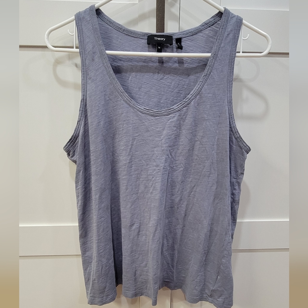 Theory easy gray tank top
